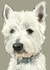 West Highland Terrier Card created by Higgledy Ink Illustration
