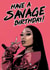 Savage Megan Thee Stallion Birthday Card created by Spotlight Card Co.