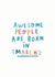 'Awesome People Are Born In March created by Ellie Ellie