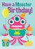 Kids Birthday Party Monster Card created by essjay
