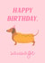 Happy Birthday, Sausage Dog Card created by Milly Hall