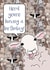 Flock of Sheep Funny Birthday Card created by Lisa Crisafi