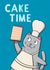 Cake Time Cat Card created by Drawn to Cats
