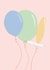 Birthday Wishes Pastel Balloon Card created by Alfreda & Alice