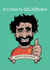 Mohamed Salah Liverpool Birthday Card created by Gibbo The Doodler