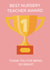 TEACHER AWARD CARD created by Party Piece Designs