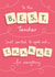 Retro Scrabble Best Teacher thank you card 1000 created by NEEDL designs