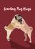 Send some Pug Hug love created by Watership Illustrated