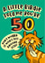 50th milestone birthday card for the cat lover created by The Typecast Gallery