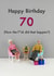 Happy Birthday 70 created by Bold & Bright Cards