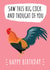 Big Cock - Happy Birthday Card created by @Laura Lonsdale Designs