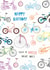 Wheely great day! Birthday bicycle design created by Pencilface