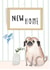 Cute Pug New Home Card - DIY Paint Swatches - New Home created by Vivi Lake