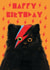 David Bowie Birthday Cat Card created by @ChildstarSamantha