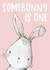 Bunny Rabbit 1st Birthday Card created by Creationery