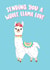 Llama Love - Thinking Of You Card created by @Laura Lonsdale Designs