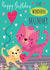 cute cats birthday card for your wonderful mummy created by Tracy Cottingham