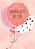 Watercolour Balloon Wedding Card - Congratulations Mr & Mrs created by Paper Wishes Co