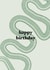 Green Wave Snake Birthday Card created by Esme Kelly