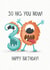 Crazy 30th Monster Birthday Card created by Lanther Black