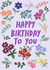 Pretty Birthday Card - Florals - Flowers created by Lili's Papers Co.