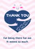 Hearty Hug Thank You Card created by TheImpulseCo.