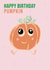 Cute Happy Birthday Pumpkin Card created by The R Creation