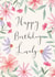 Happy Birthday Lovely Floral Card created by Sage and Hart