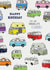 Classic campervan birthday design created by Pencilface