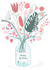 Pretty Birthday Card - For Her - Mason Jar Of Flowers created by Picoloco Studio