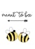 Meant to bee, happy wedding card created by Hannah Hale