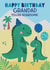 Grandad dinosaur birthday card created by Sarah Corcoran 