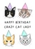 Crazy Cat Lady Birthday Card created by Katy Naughton