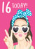 16 Today Birthday Girl Card created by Amy Florence Design