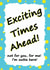 Exciting times leaving job card created by Jolly Ginger Cards