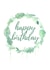 Tropical wreath birthday created by Scribbled