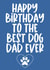 Happy Birthday to the Best Dog Dad Ever created by Creationery