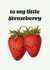 Cute Strawberry Love Card created by Joyous Designs UK