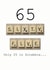 65th Scrabble Birthday Card created by Namephrame
