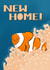 Cute happy new home clown fish created by Emily Campbell