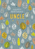 Uncle scattered leaves birthday card created by Rebecca Prinn
