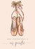 Ballerina Pointe Shoe Birthday Card For All Ages created by Creationery