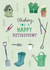 Happy retirement gardening design created by Pencilface