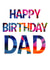Abstract Art Dad Birthday Card created by size3art