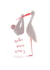 Stork and Baby Delivery, New Baby Card created by @Jodsween