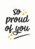 So Proud of You, Starry Congratulations Card created by @TheGrafixCat