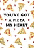 Pizza My Heart Love Card created by StudioLazy