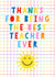 Best teacher thank you grid and sunshine card created by Adam Regester