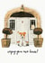 Traditional New Home Card - Dog - Fox Terrier - Enjoy Your New Home created by Jo Scott Art