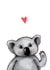 Koala love card created by Maria Myrkina
